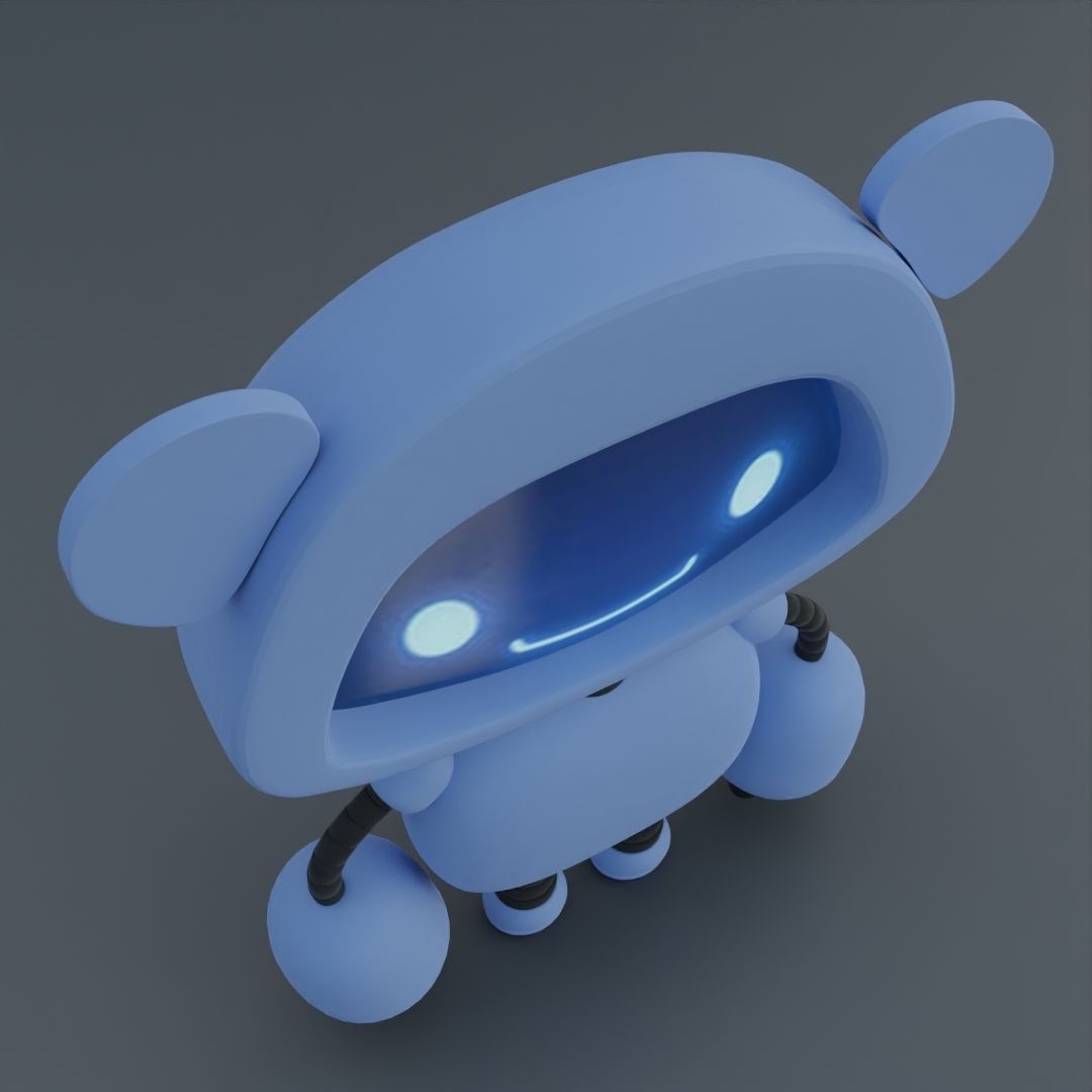 Game Ready Robot Billy  3D model_1