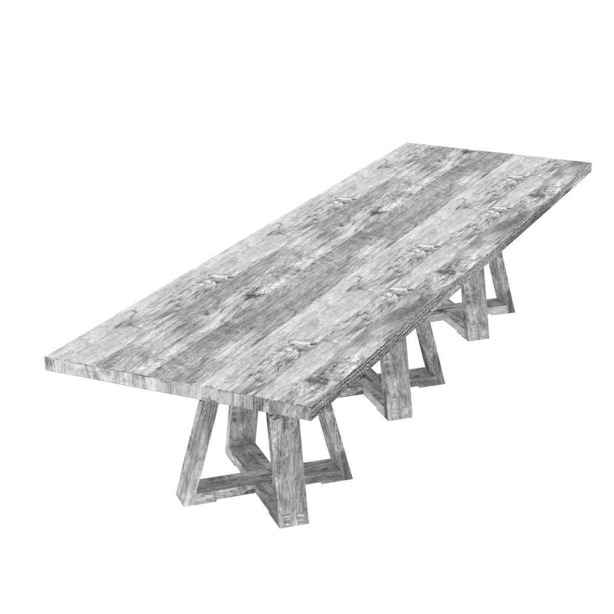 Clubcu RECLAIMED ELM DINING TABLE 3D model_2