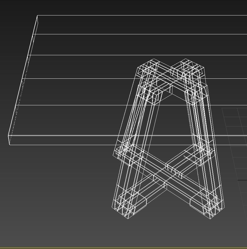 Clubcu RECLAIMED ELM DINING TABLE 3D model_6