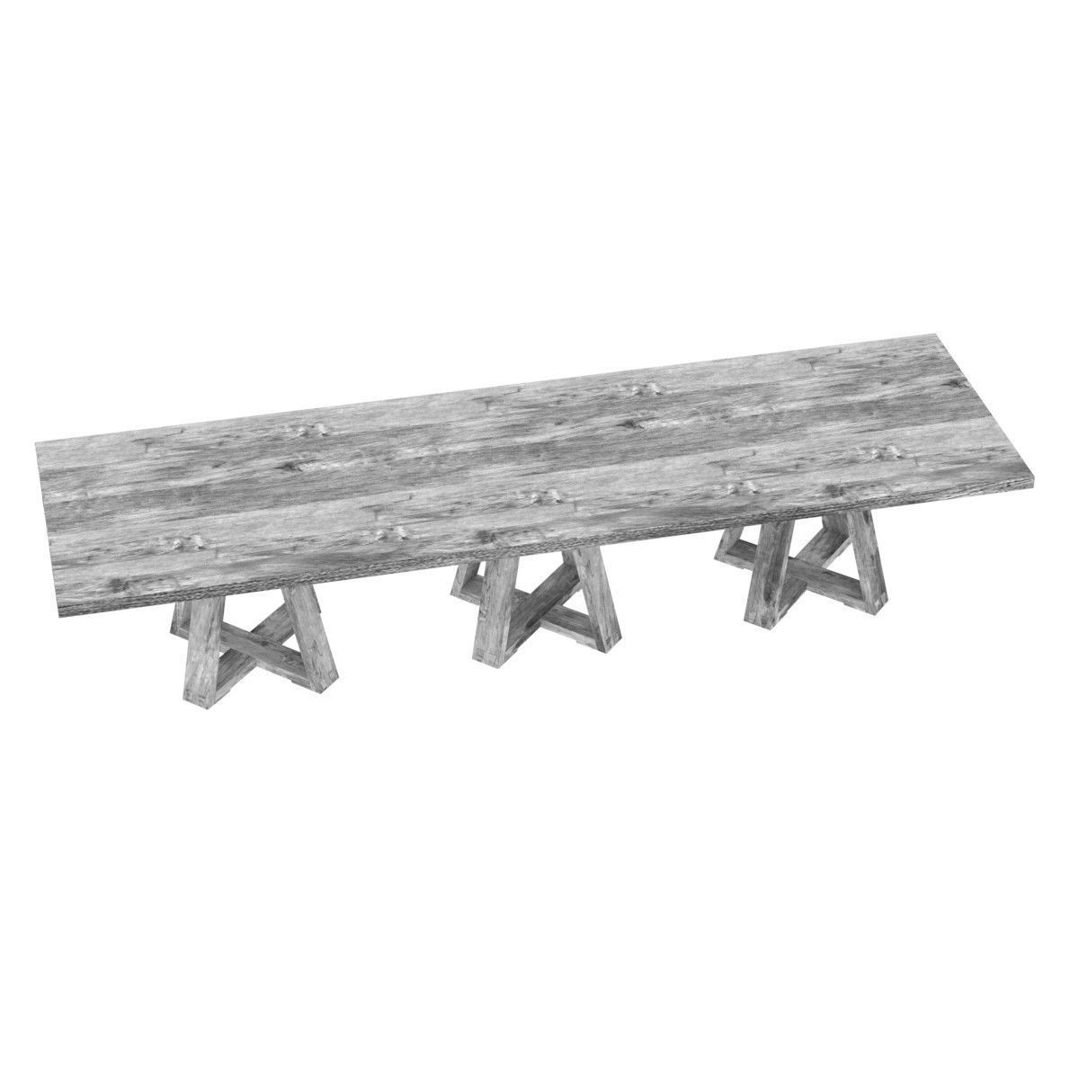 Clubcu RECLAIMED ELM DINING TABLE 3D model_4