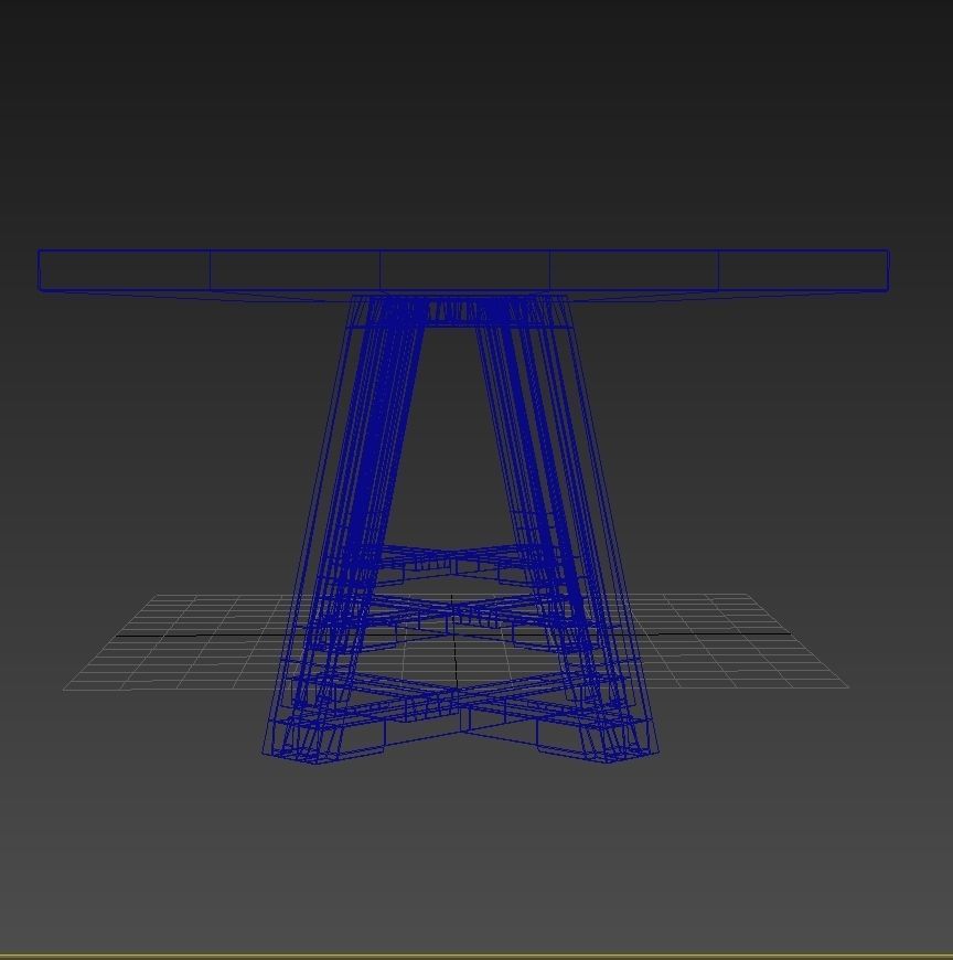Clubcu RECLAIMED ELM DINING TABLE 3D model_7