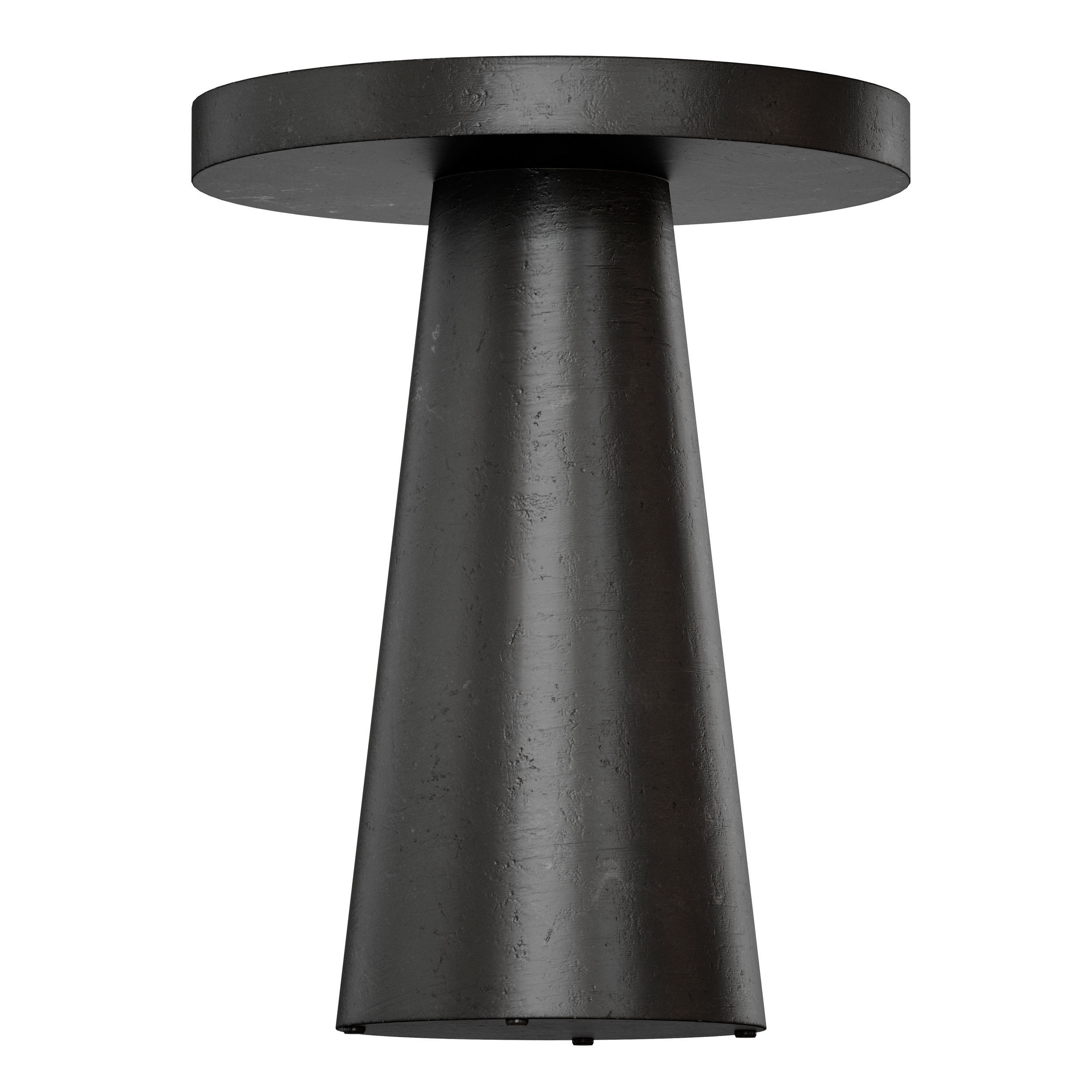 Willy Charcoal Pedestal Side Table by Leanne Ford 3D model_2