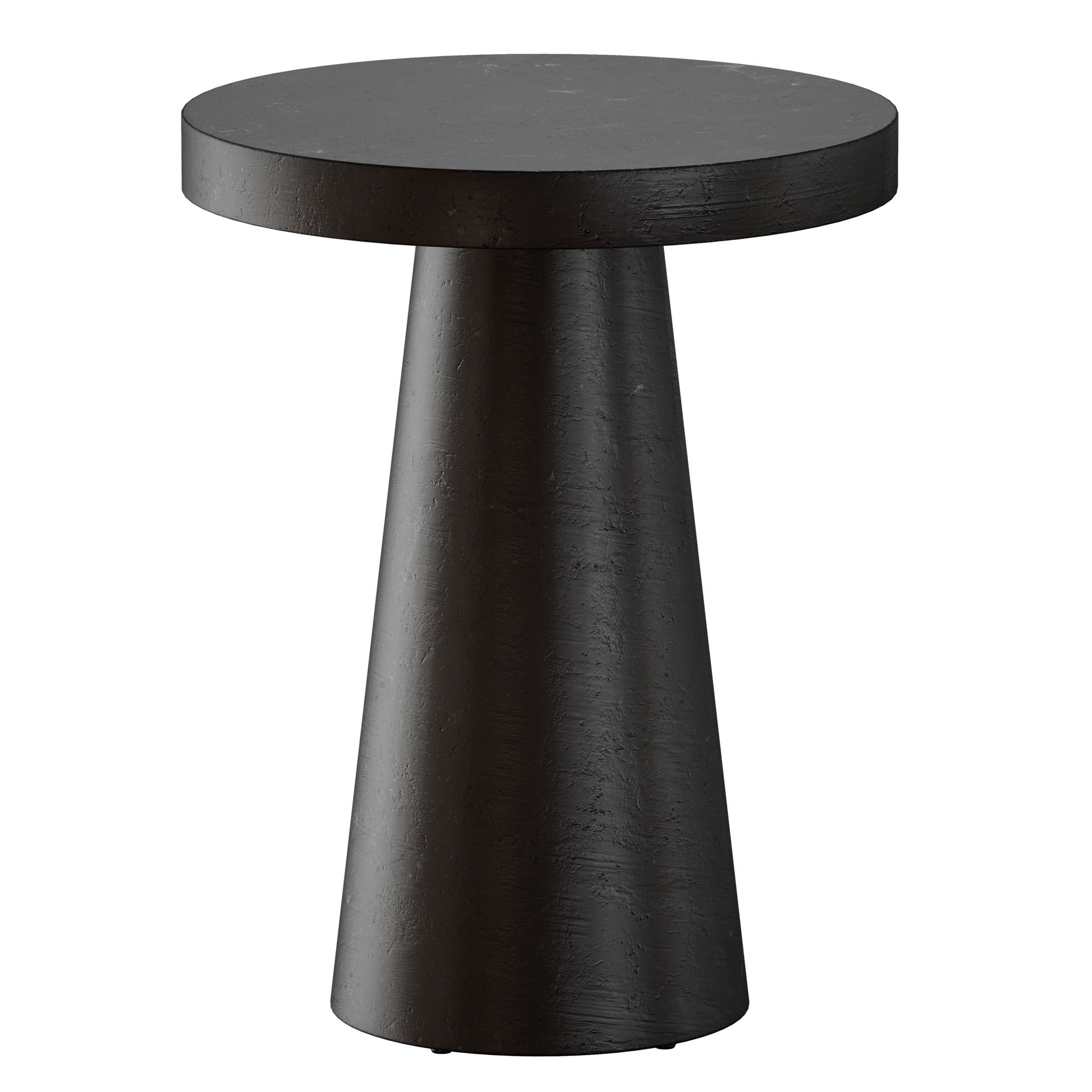 Willy Charcoal Pedestal Side Table by Leanne Ford 3D model_4
