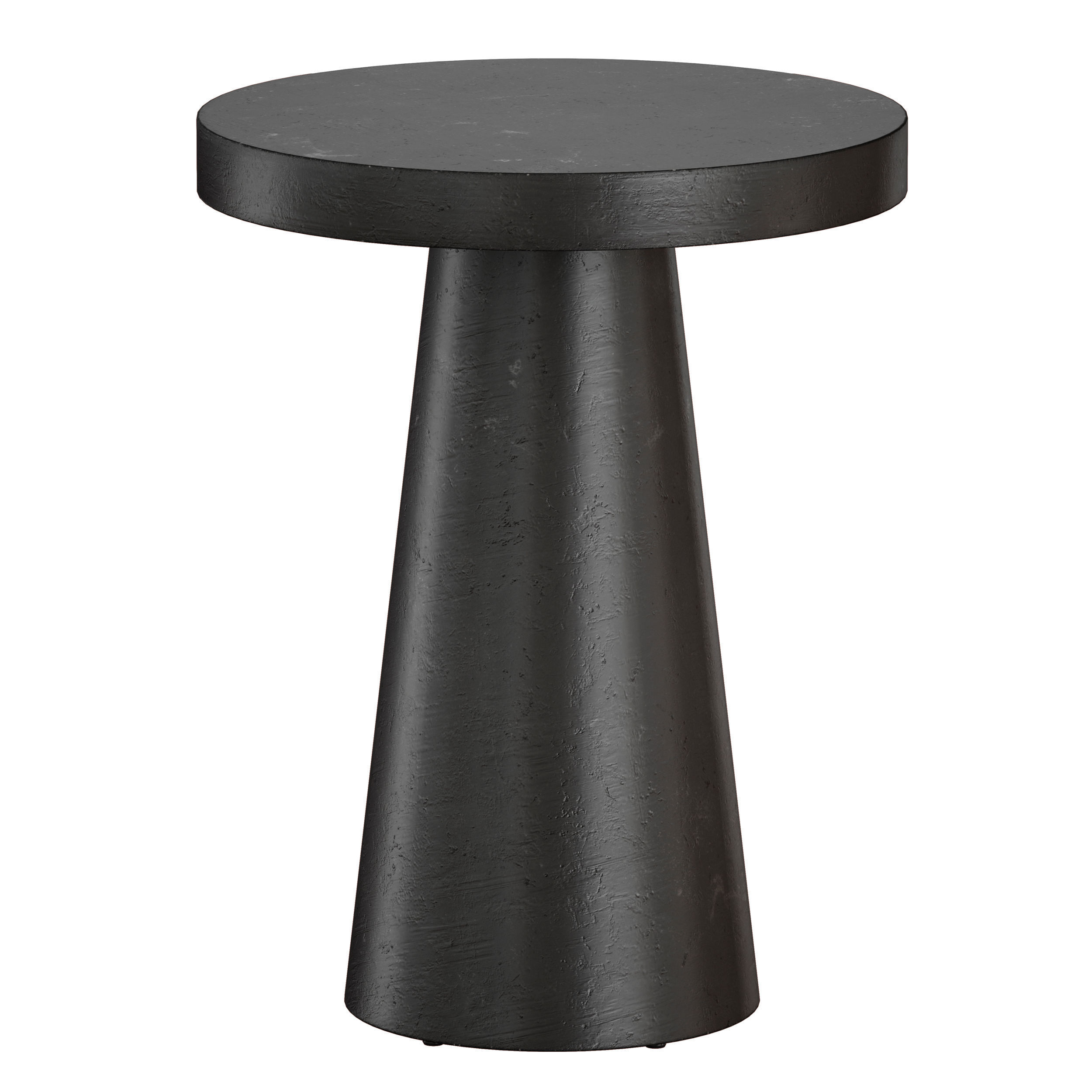 Willy Charcoal Pedestal Side Table by Leanne Ford 3D model_3