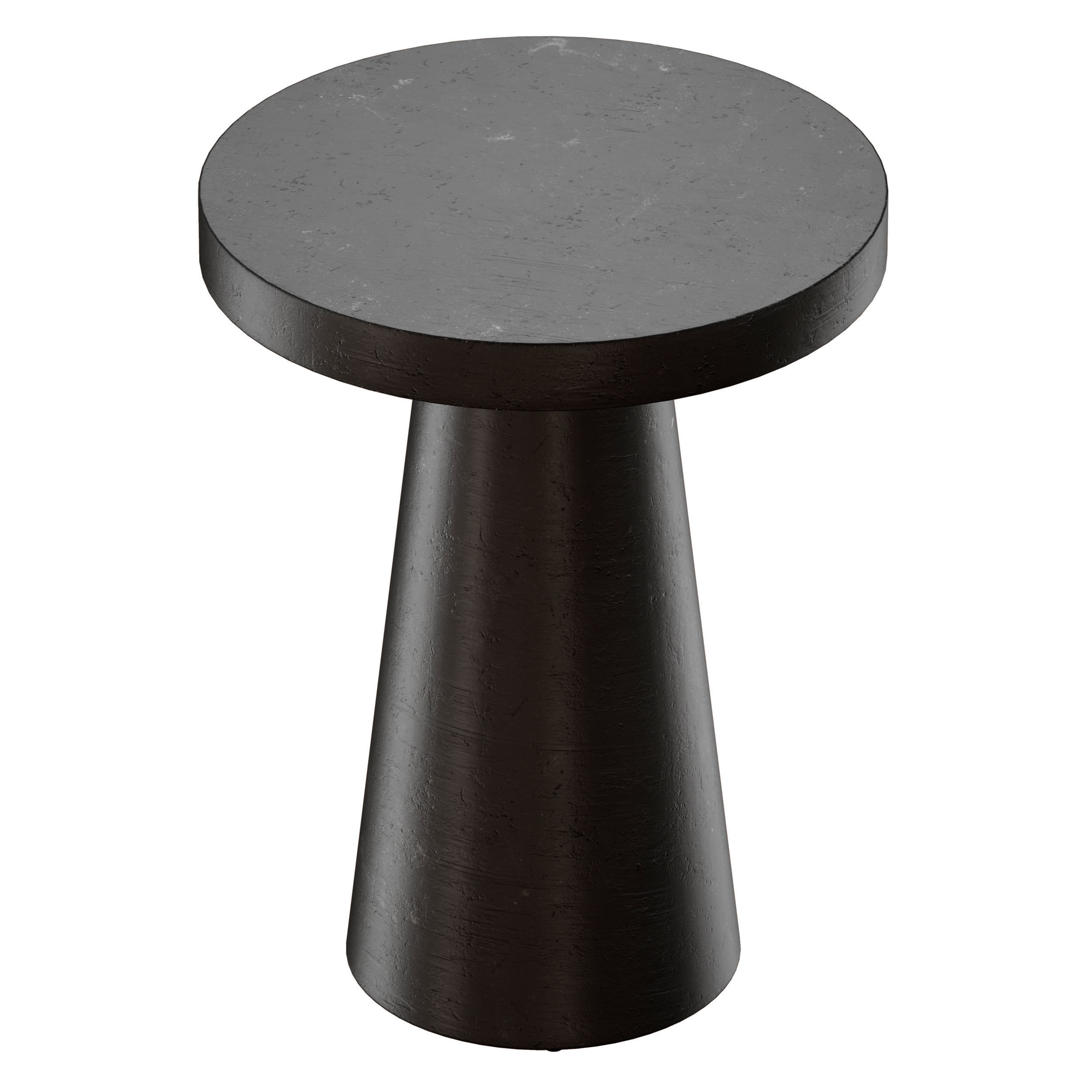 Willy Charcoal Pedestal Side Table by Leanne Ford 3D model_6