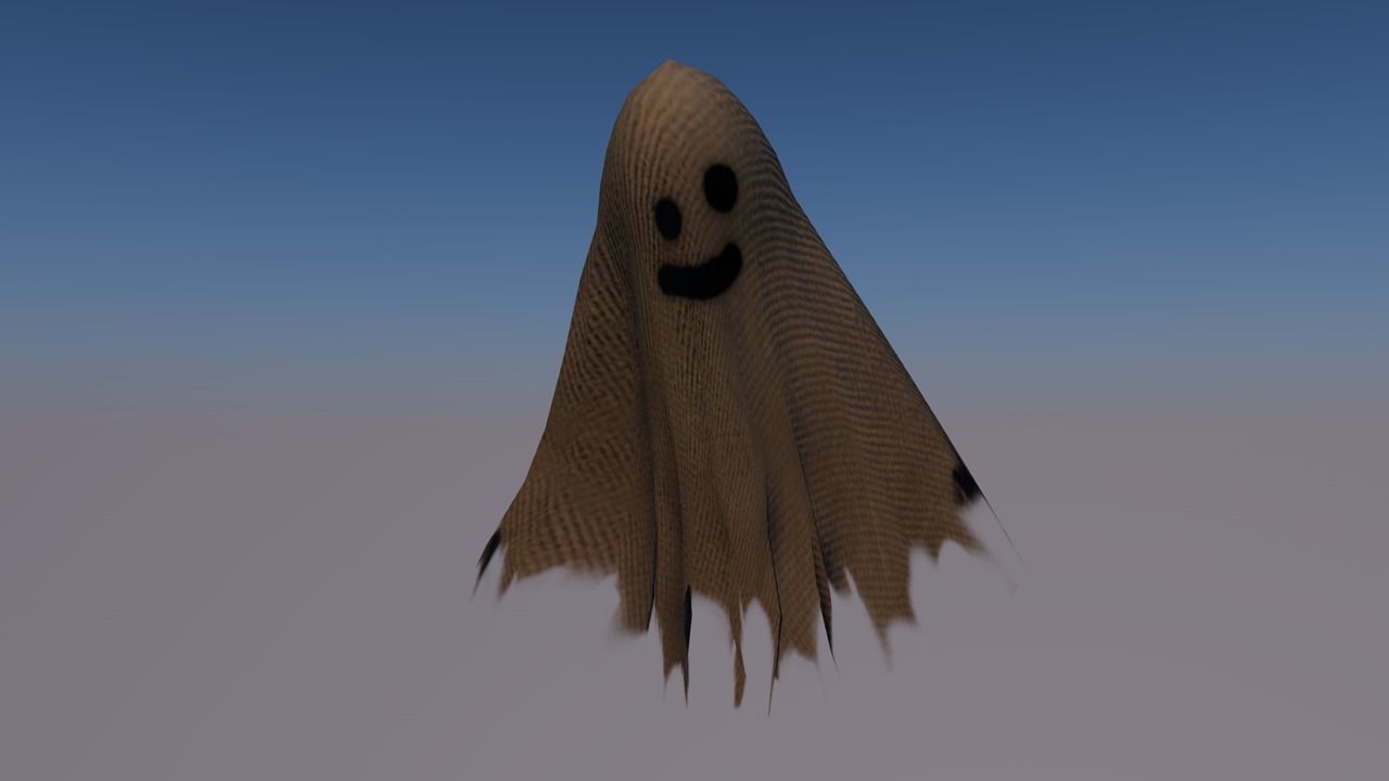Ghost animations Low-poly 3D model_2