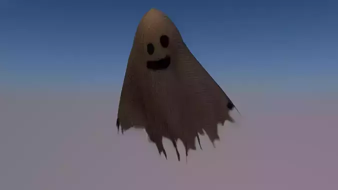 Ghost animations Low-poly 3D model