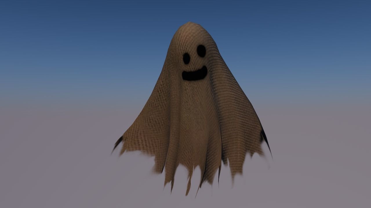 Ghost animations Low-poly 3D model_4