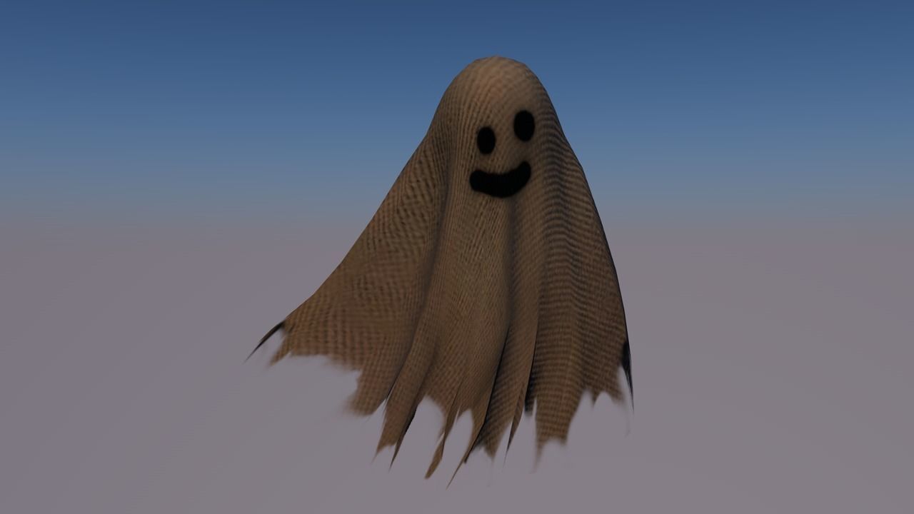 Ghost animations Low-poly 3D model_3
