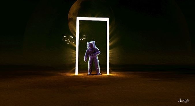 Spaceman Concept Art - 3d Model 3D model