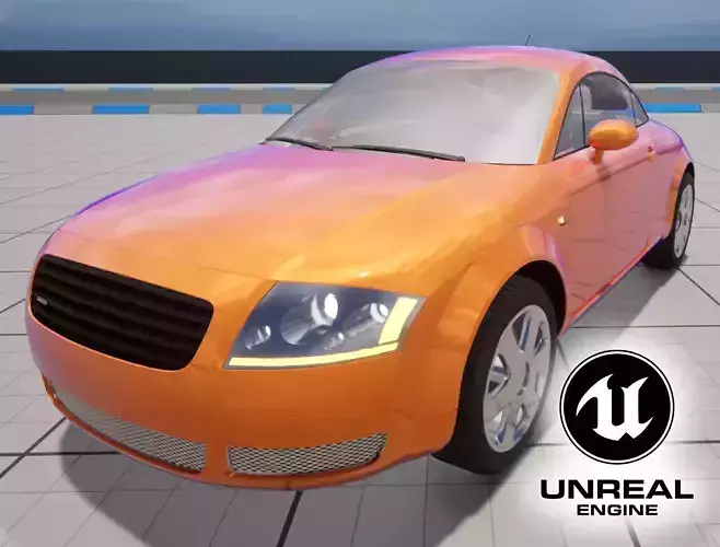AUDI TT Drivable Car Vehicle Transport for Unreal Engine 3D model