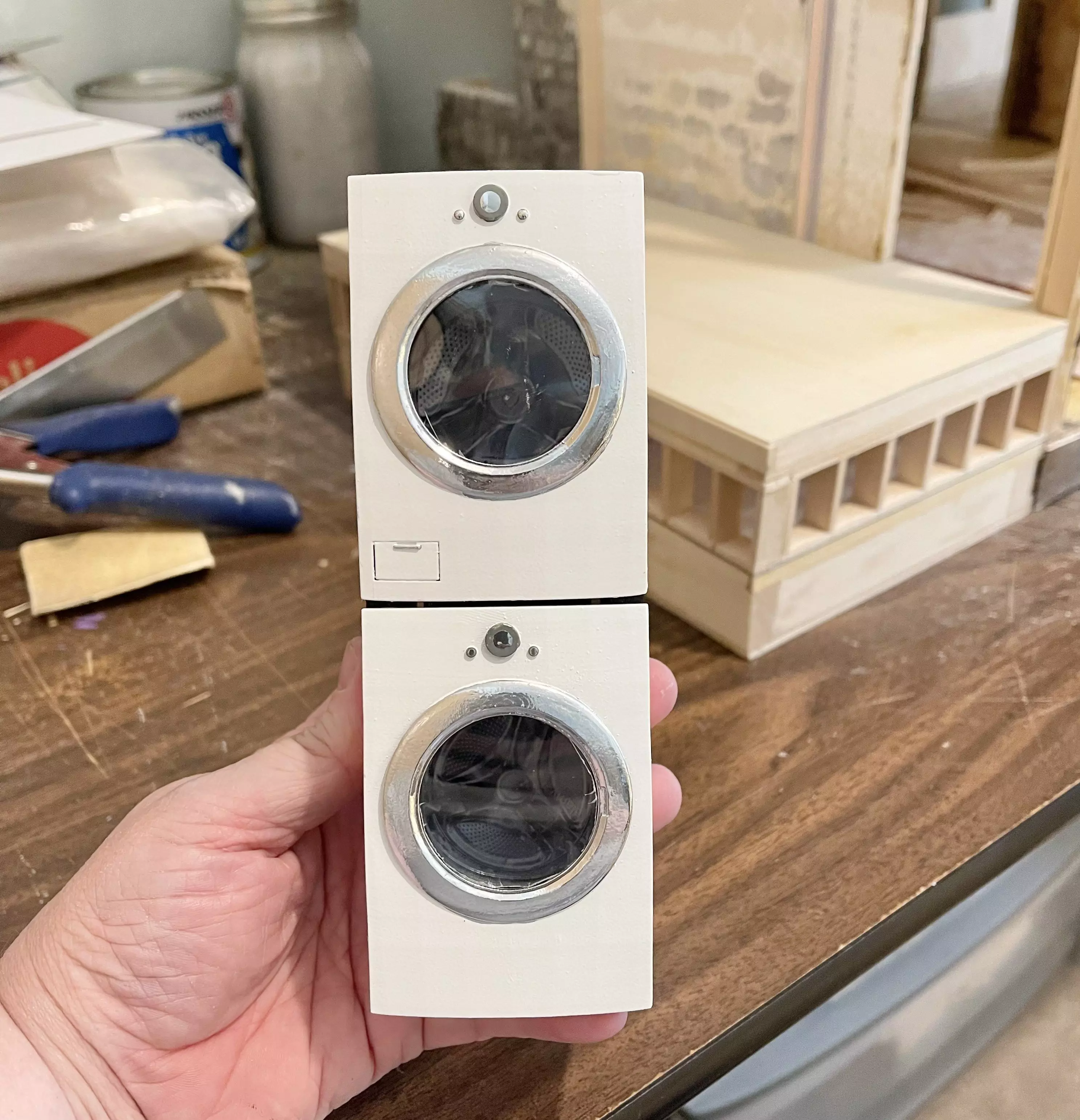 12th Scale Washer Dryer 3D Print for Dollhouse Miniatures 3D print model_0