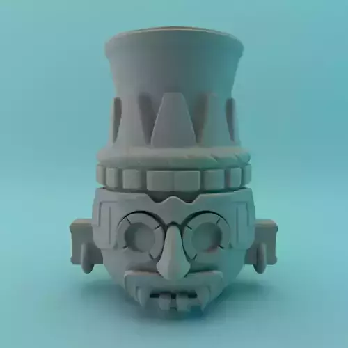 Maceta Tlaloc Dios de la lluvia 3D print model