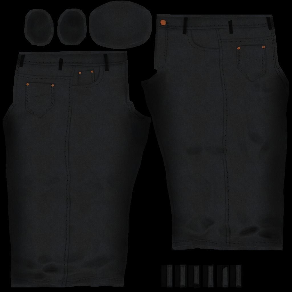 cartoon character man Low-poly 3D model_12