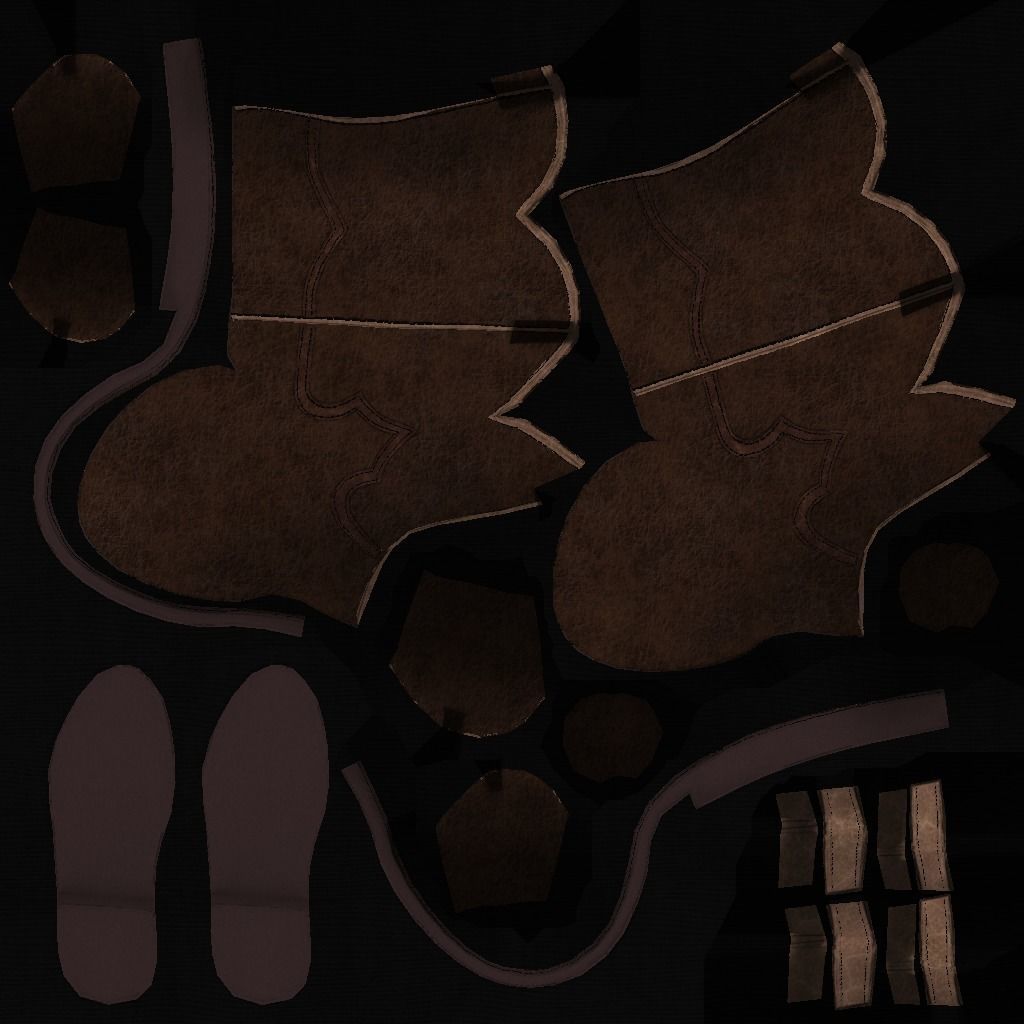 cartoon character man Low-poly 3D model_14