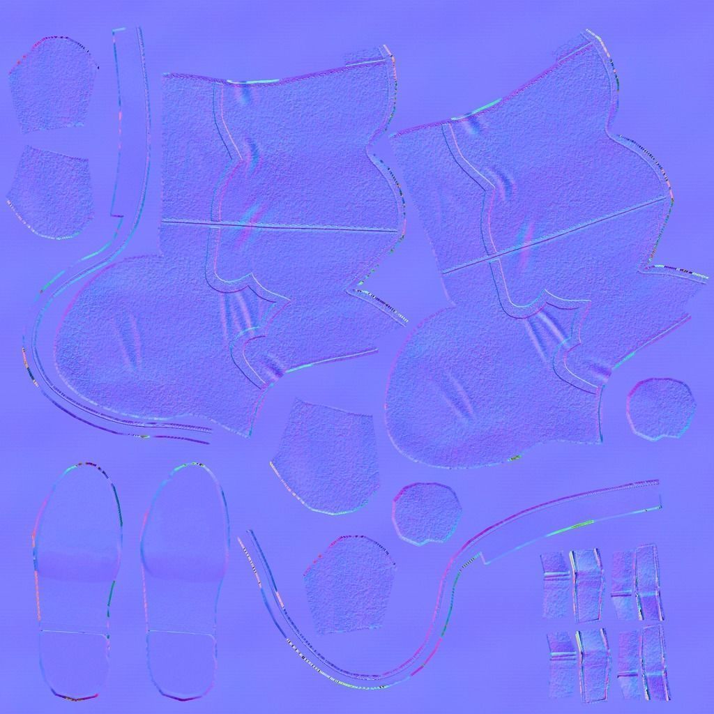 cartoon character man Low-poly 3D model_15