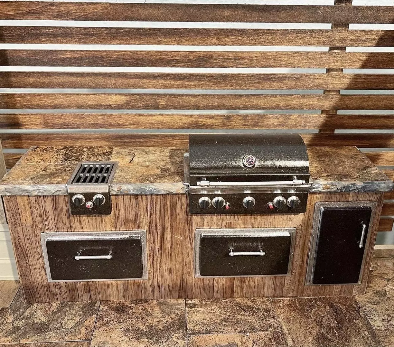12th Scale Outdoor Gas Grill and Doors 3D print model