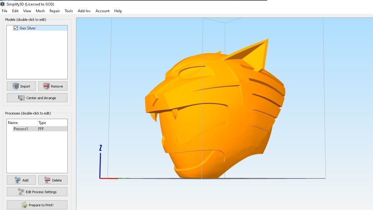 Lunar Wolf Ranger Hemet - Gaosilver 3D print model_2