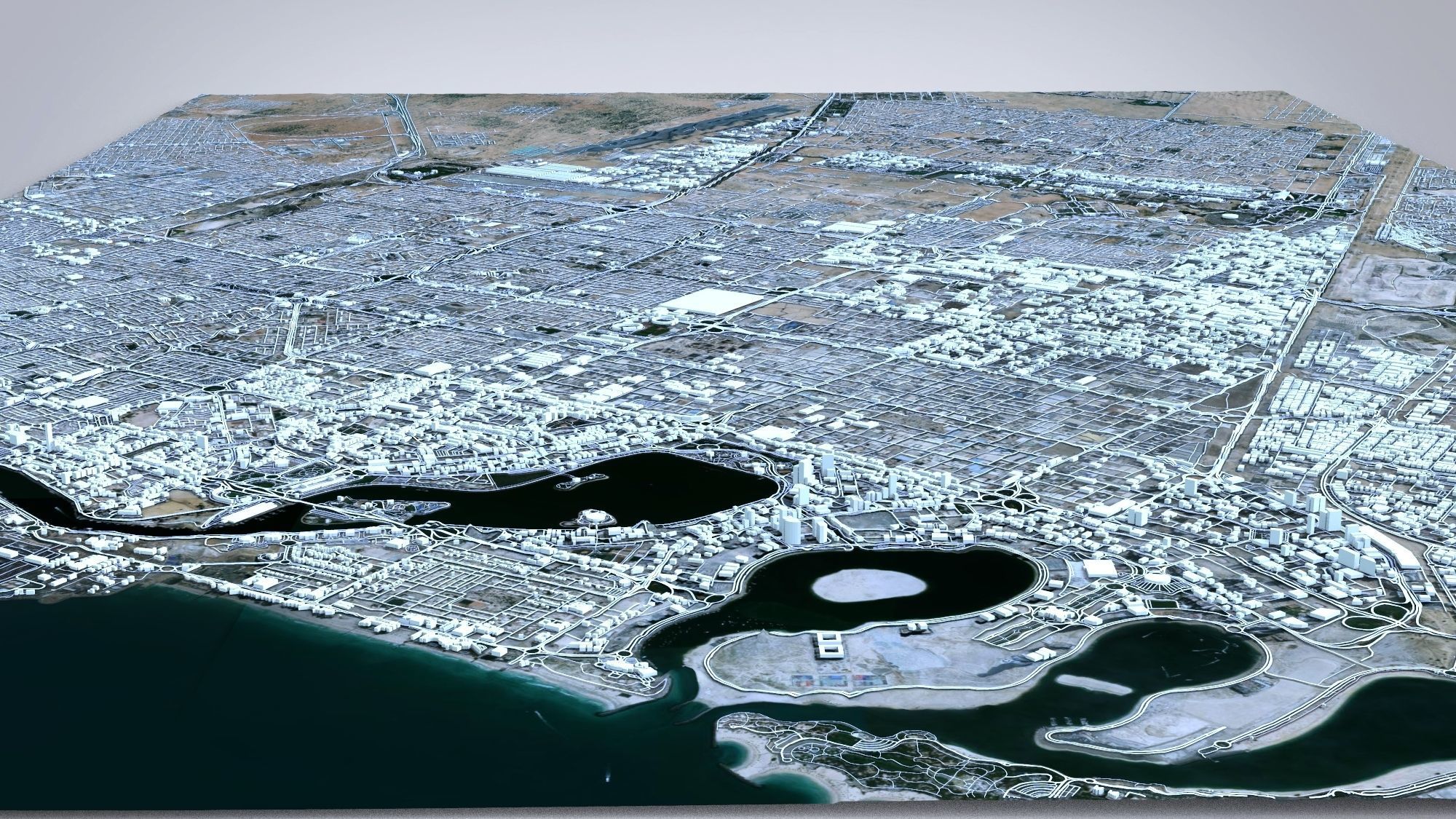 Cityscape Sharjah United Arab Emirates 3D model_12