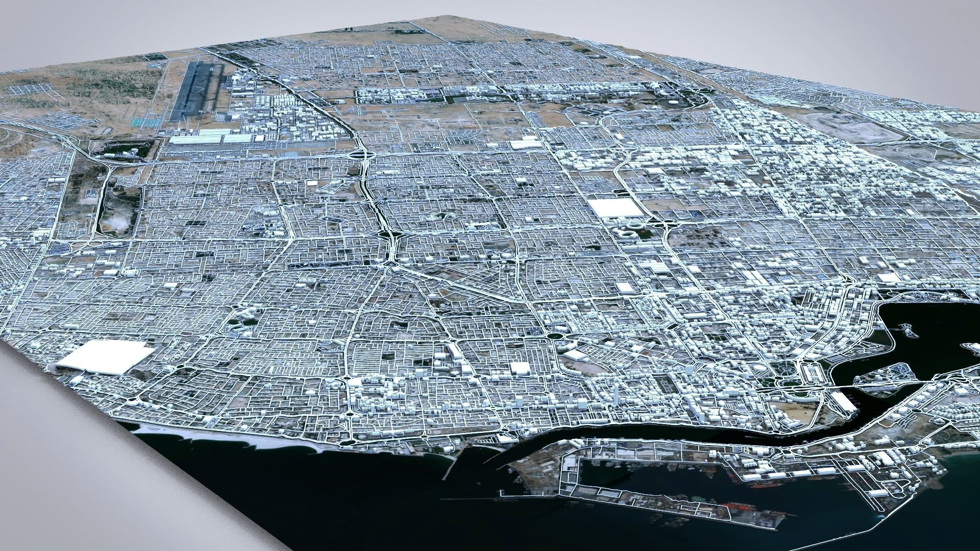 Cityscape Sharjah United Arab Emirates 3D model_11