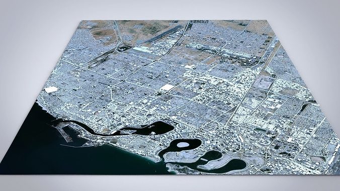 Cityscape Sharjah United Arab Emirates 3D model 3