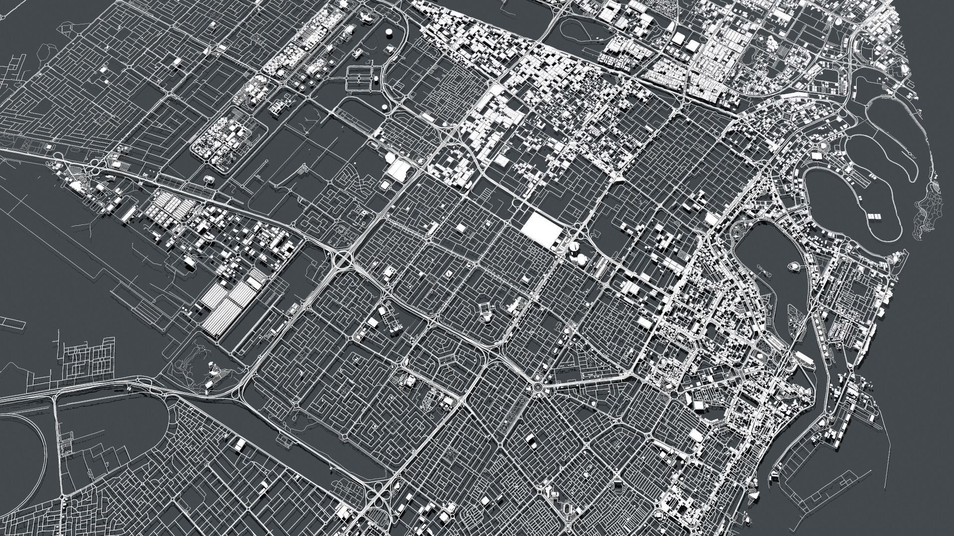 Cityscape Sharjah United Arab Emirates 3D model_4