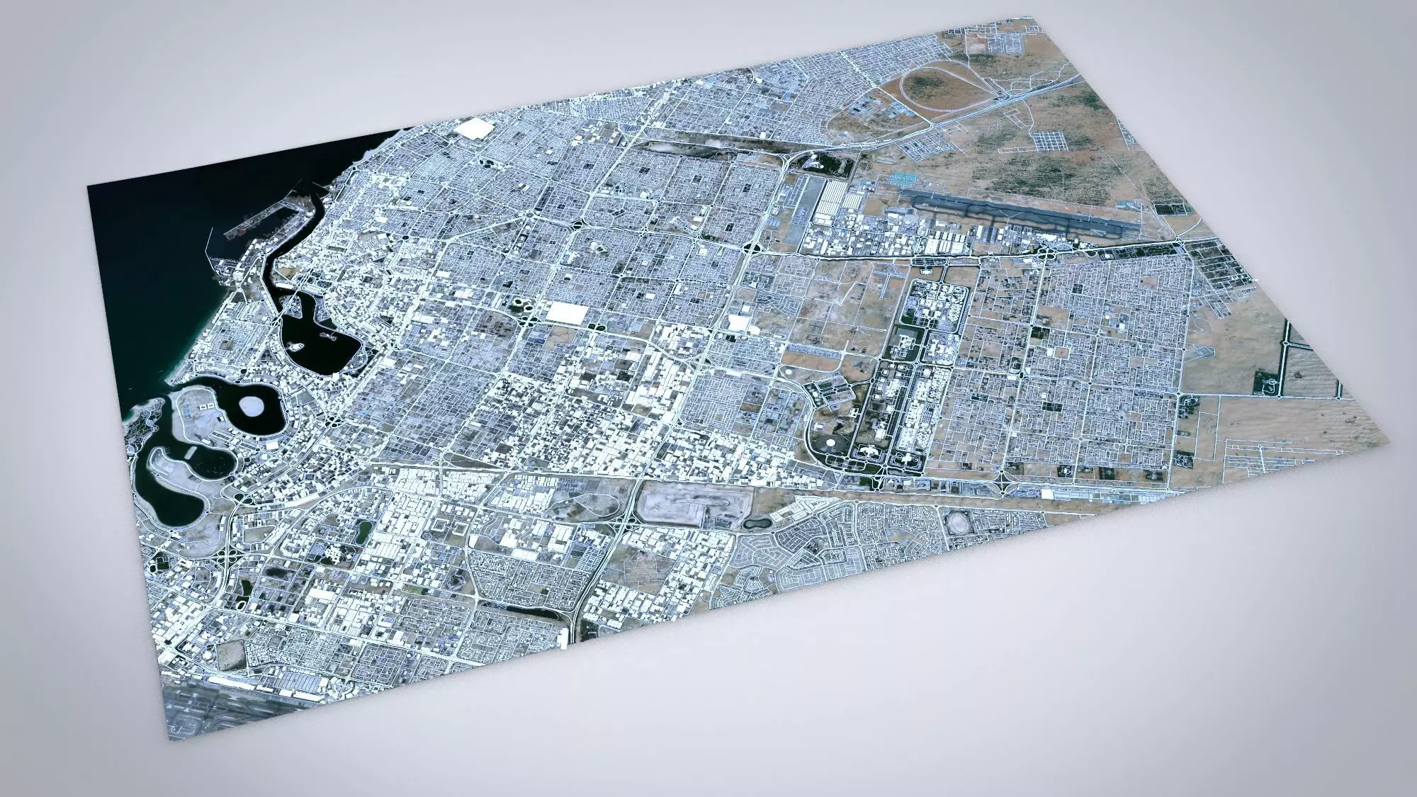 Cityscape Sharjah United Arab Emirates 3D model_0