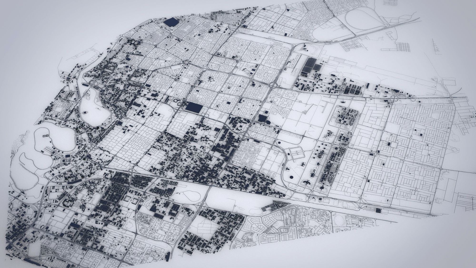 Cityscape Sharjah United Arab Emirates 3D model_9