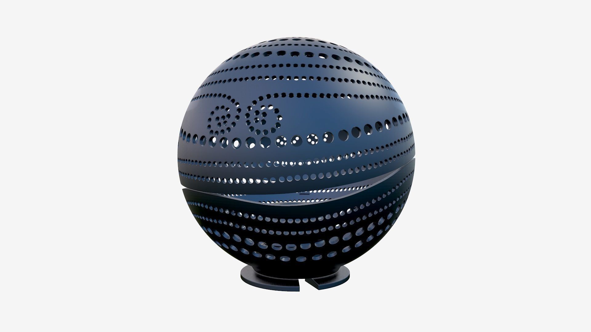 Spherical wall lamp 3D print model_6