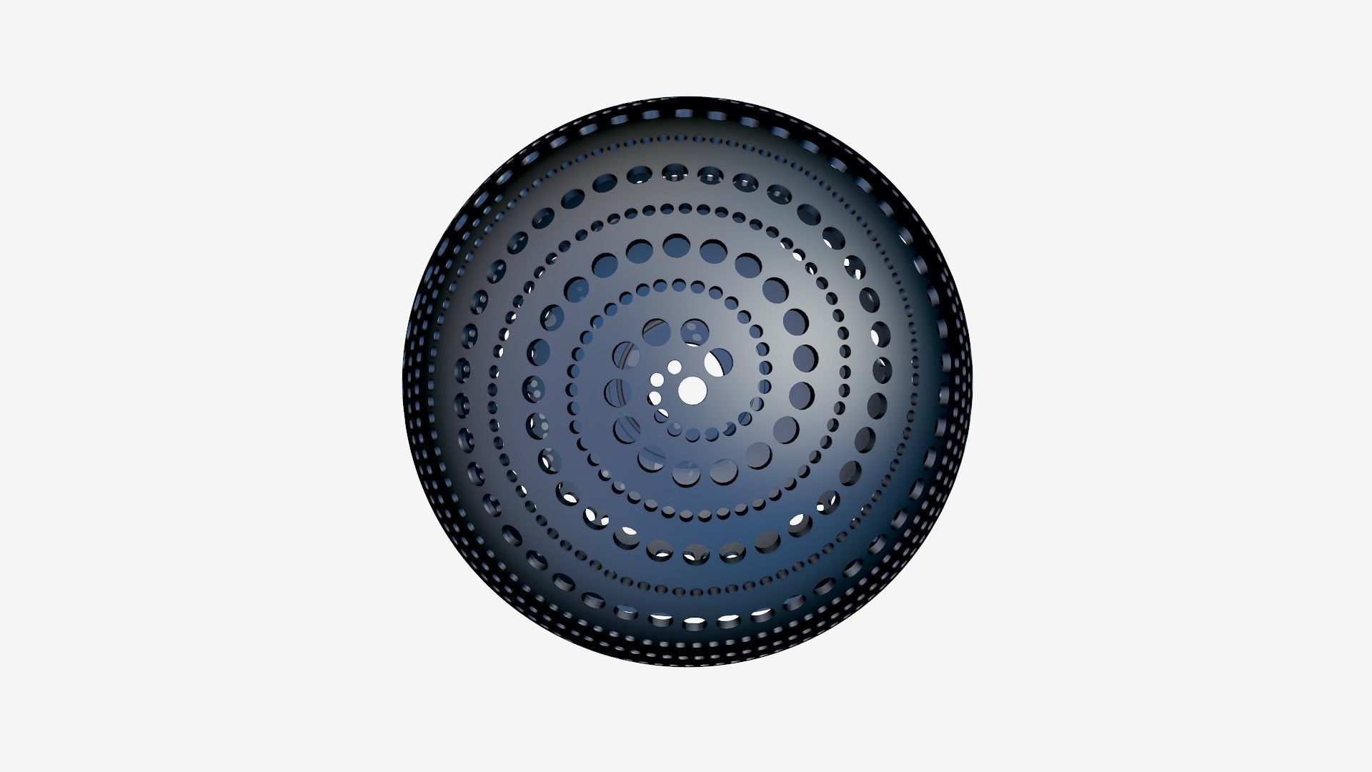 Spherical wall lamp 3D print model_7