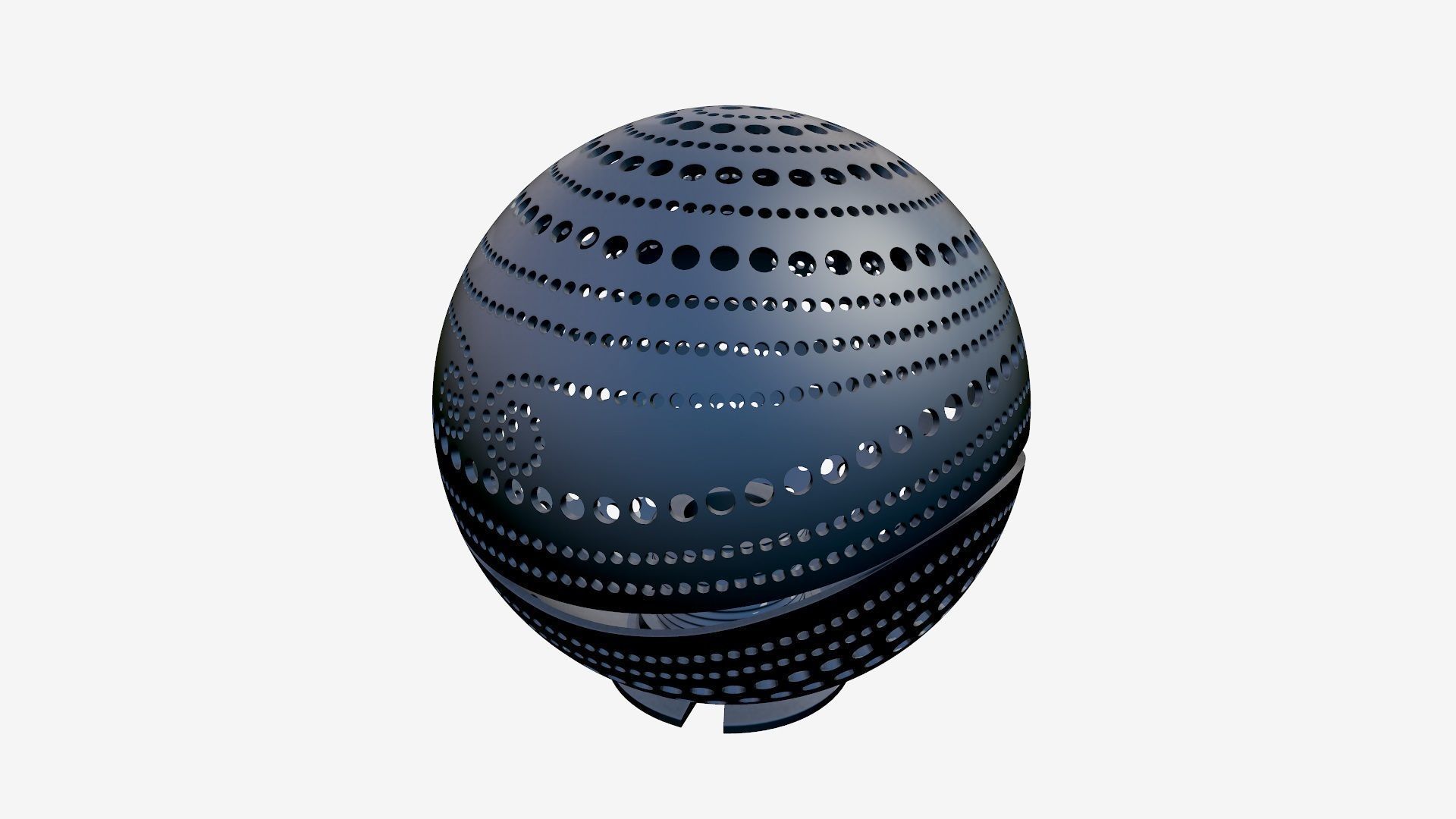 Spherical wall lamp 3D print model_8