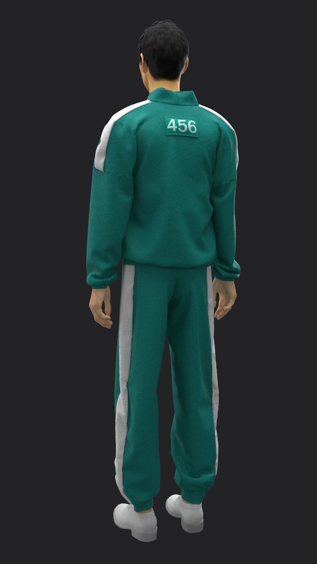 Squid game players cloth  3D model_8