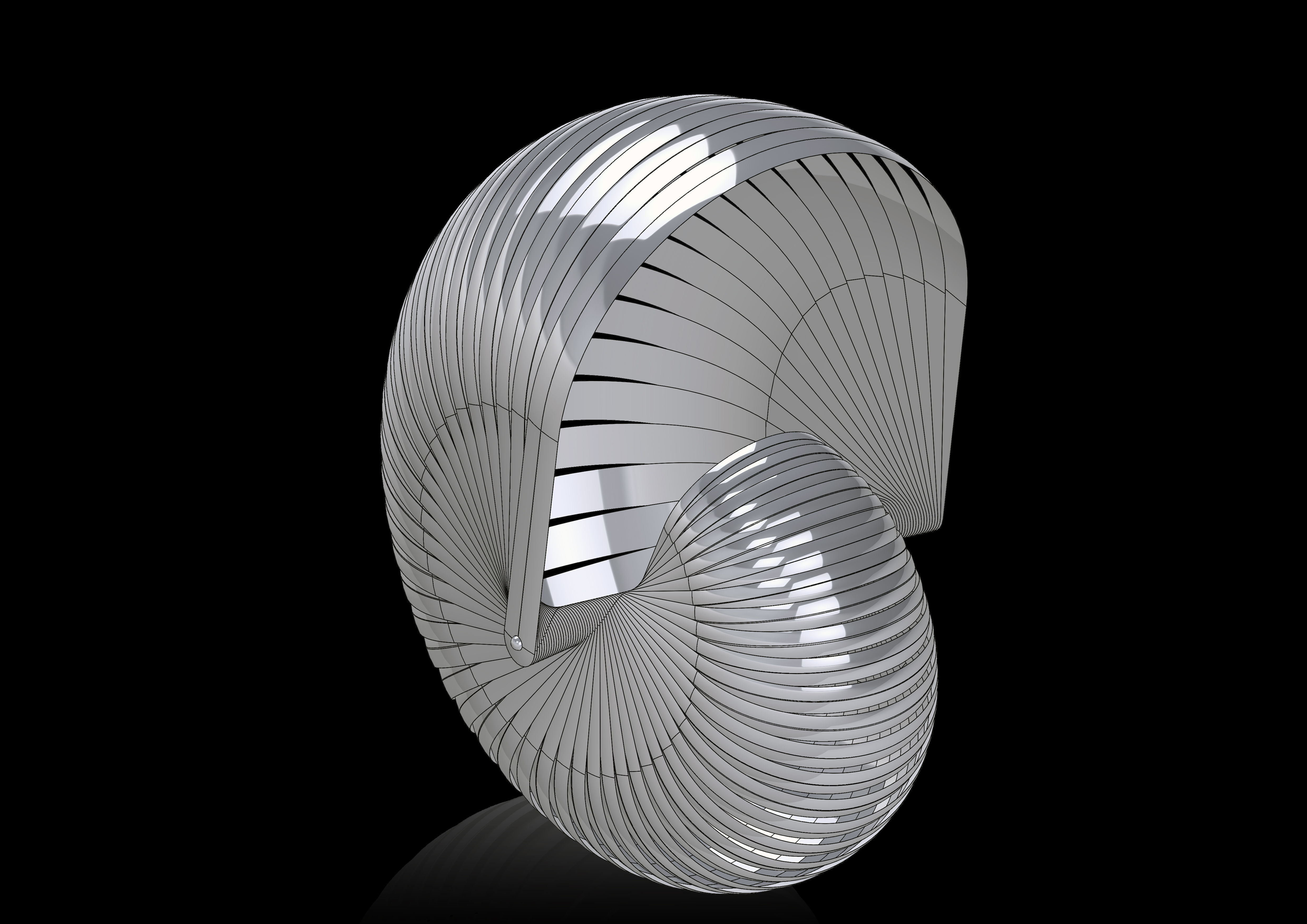 shellstream colorful spiral shell 3D print model_3