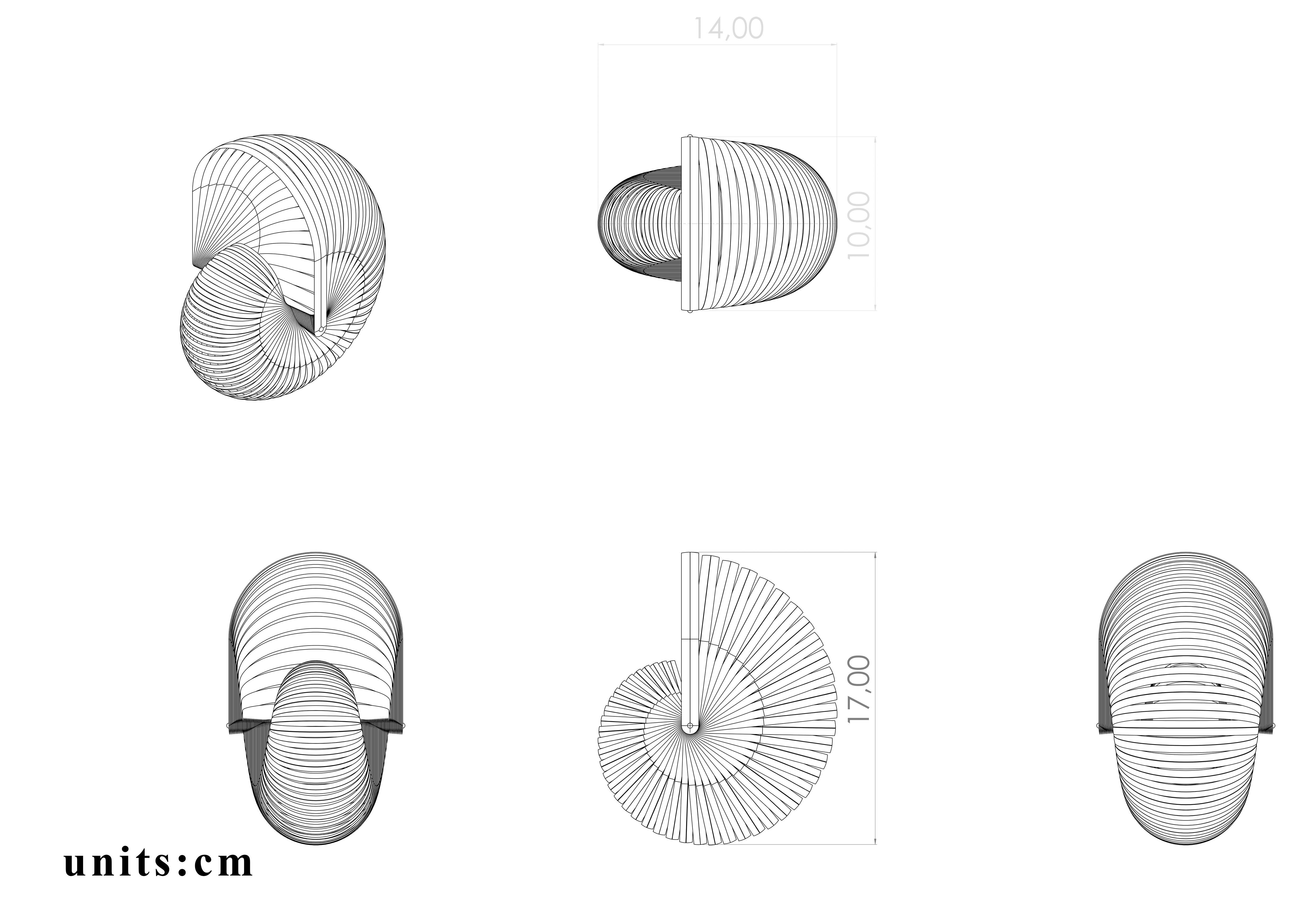 shellstream colorful spiral shell 3D print model_7
