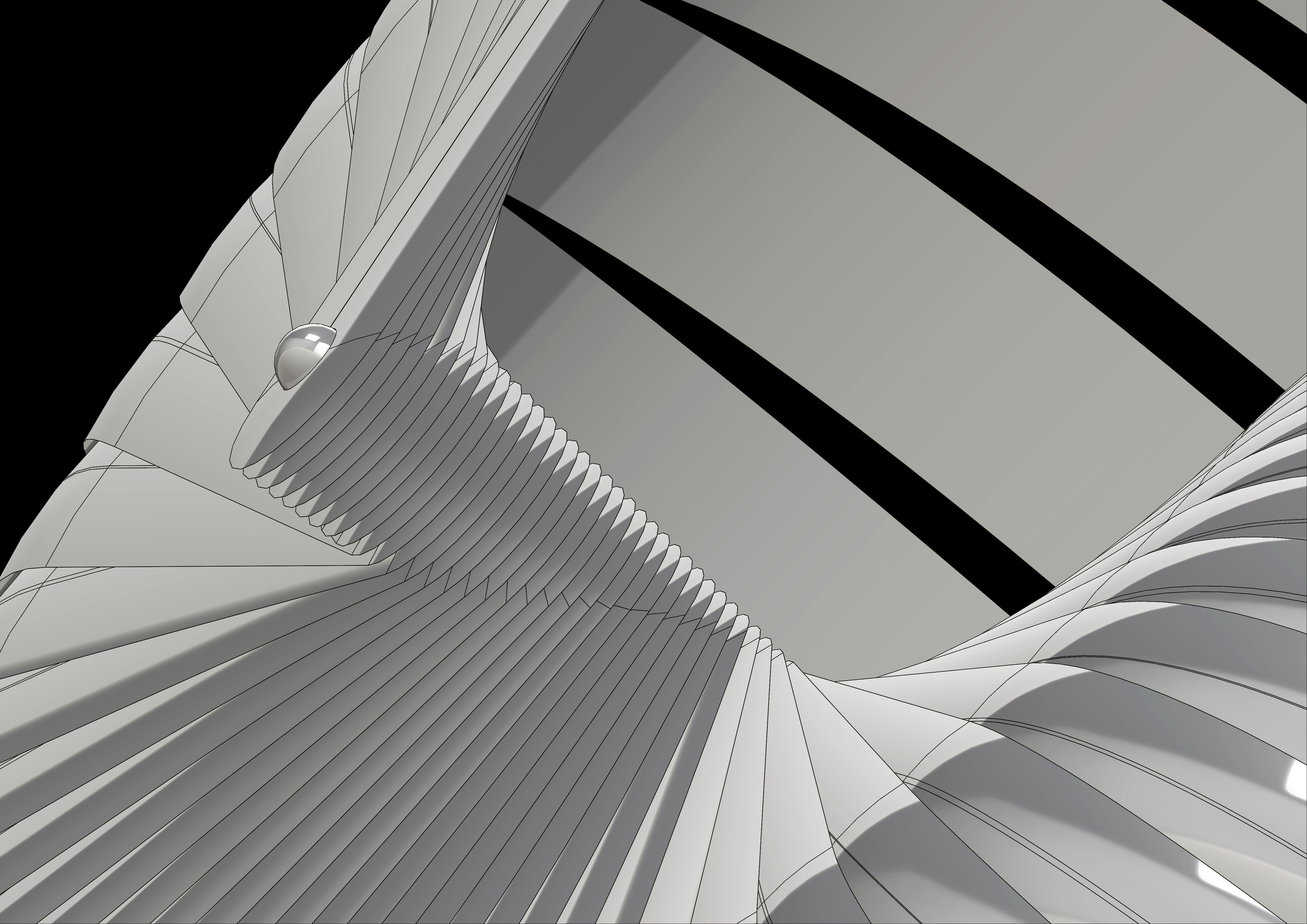 shellstream colorful spiral shell 3D print model_4