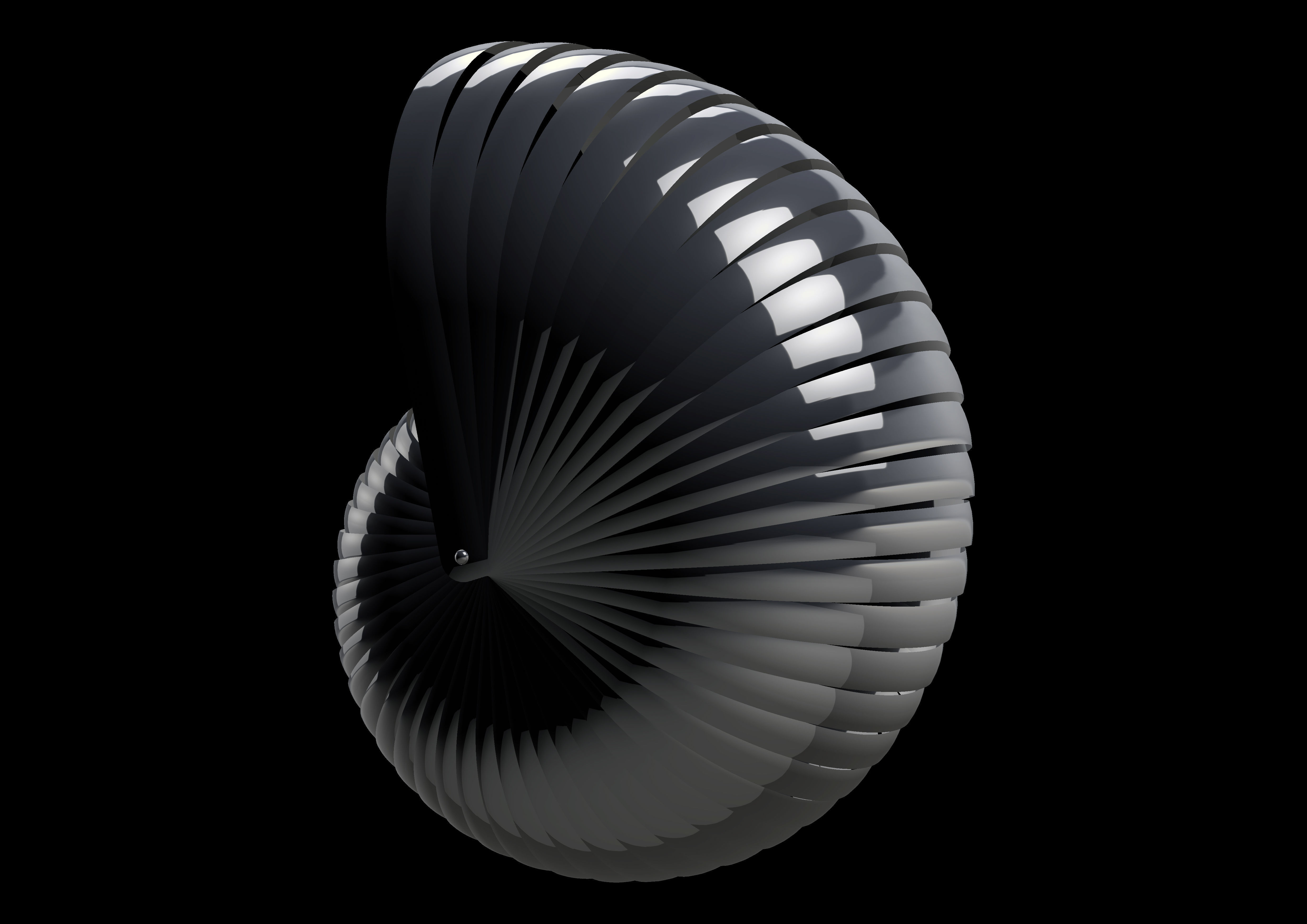 shellstream colorful spiral shell 3D print model_5