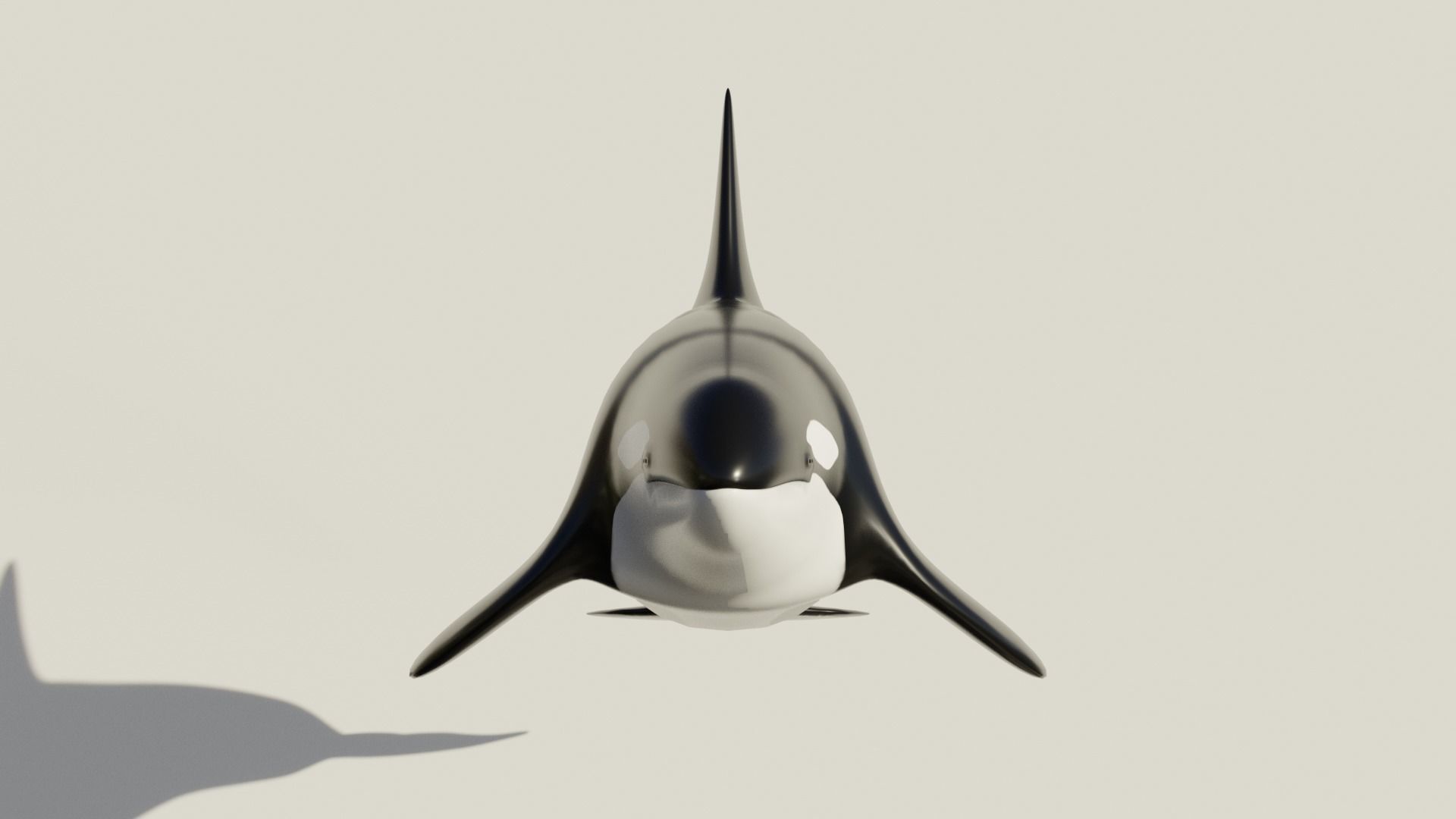 Killer Whale - Low-poly 3D model Free low-poly 3D model_1