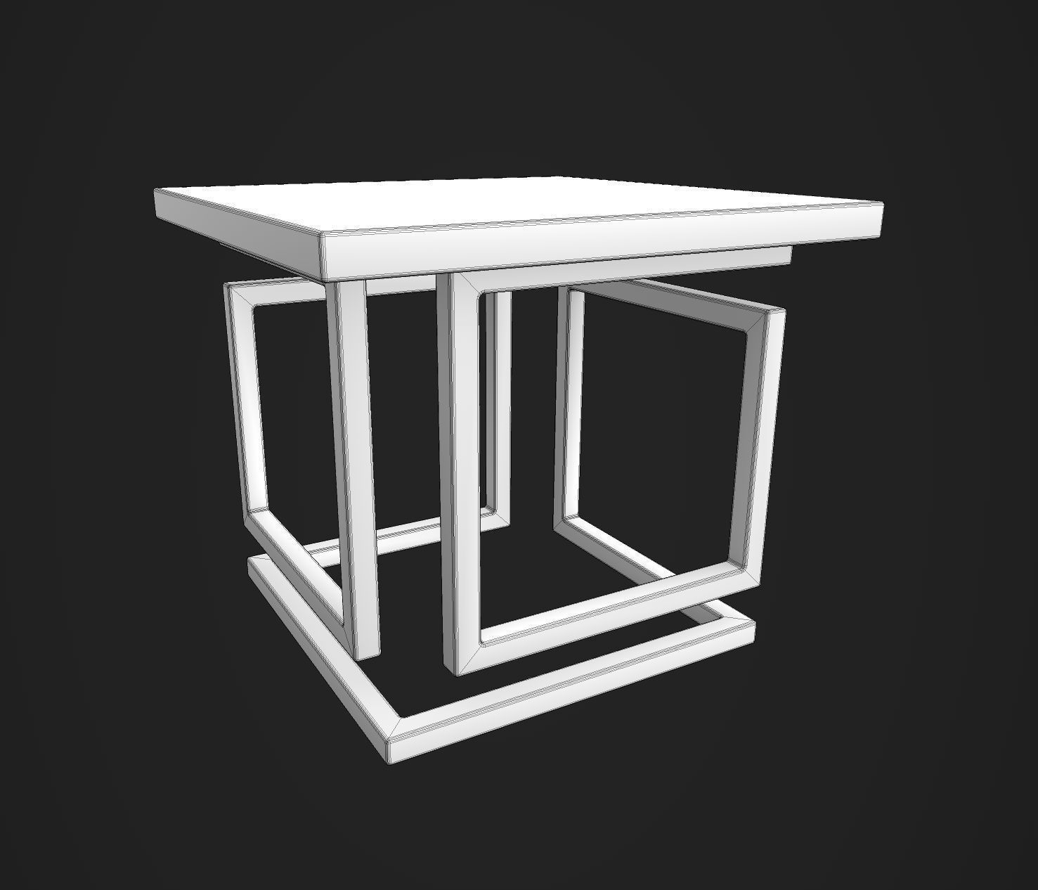 Abstract Coffee Table free 3D model CGTrader