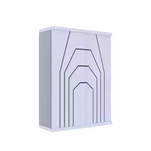 classic wardrobe model Low-poly 3D model