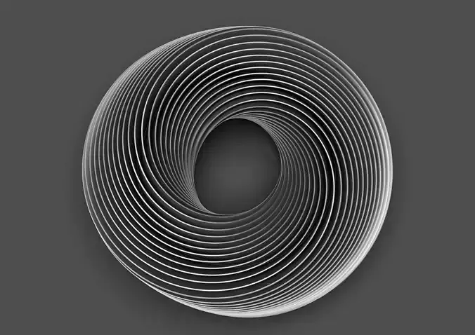 thorusdeep spiral glass sculpture 3D print model