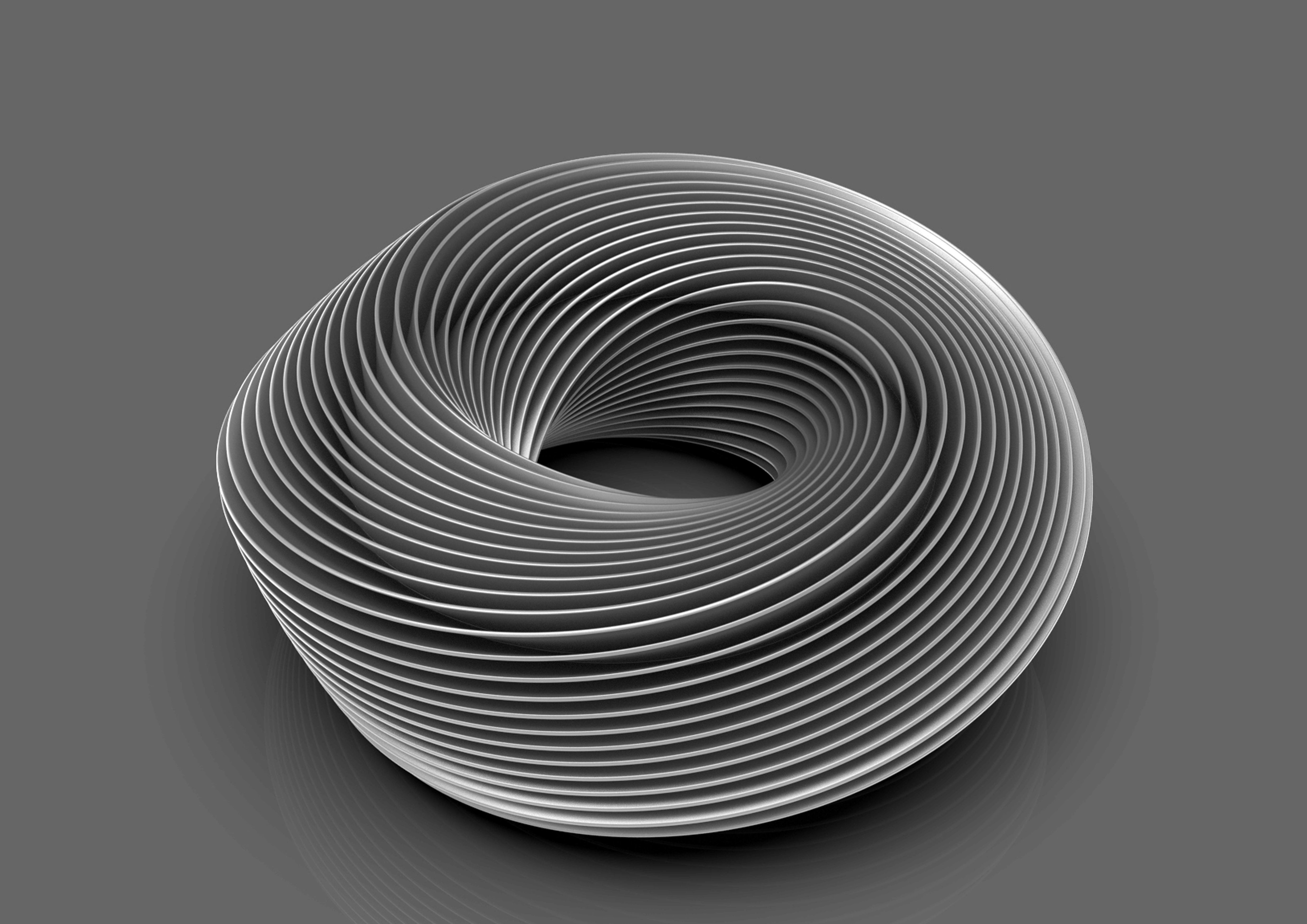 thorusdeep spiral glass sculpture 3D print model_1