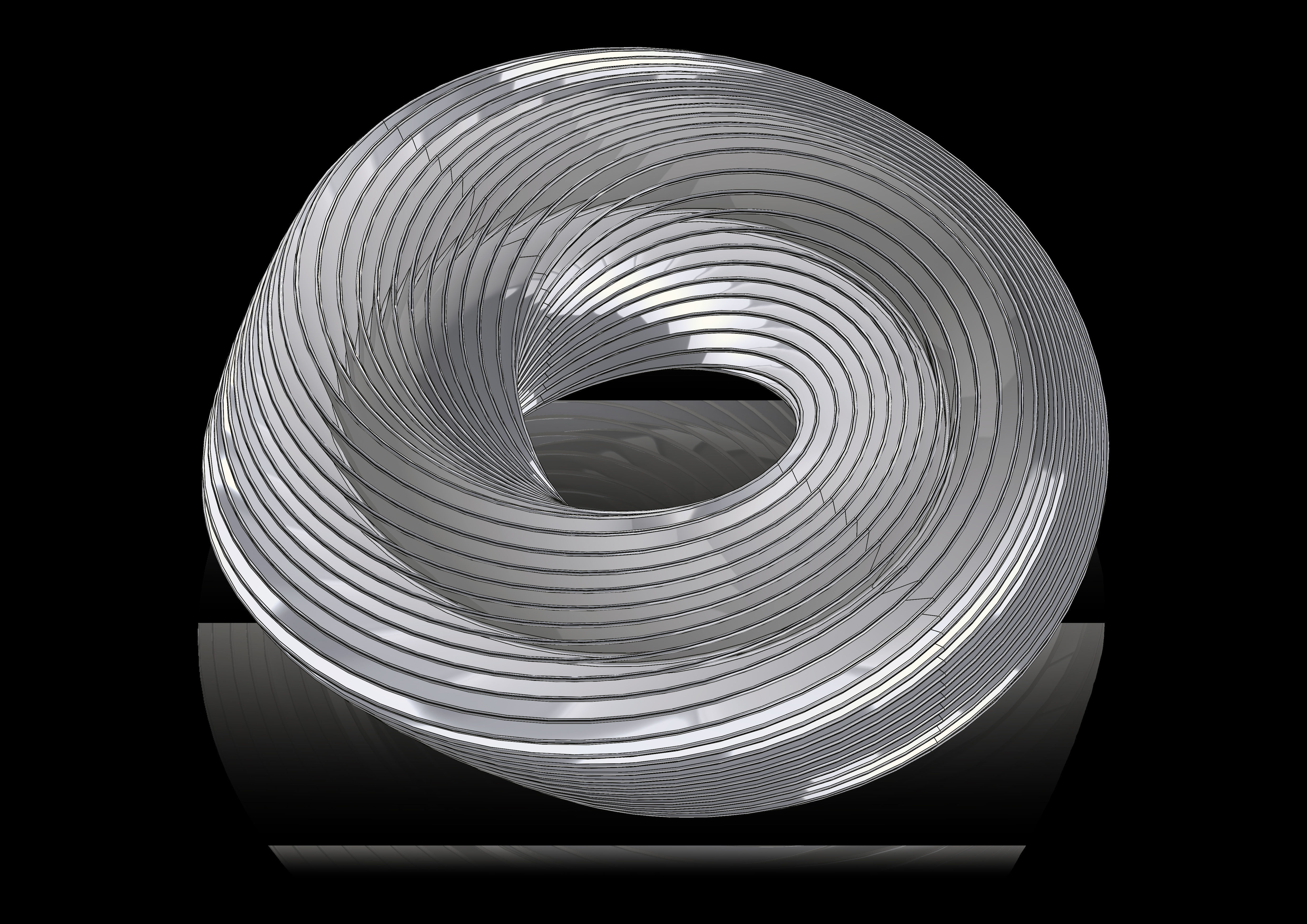 thorusdeep spiral glass sculpture 3D print model_2