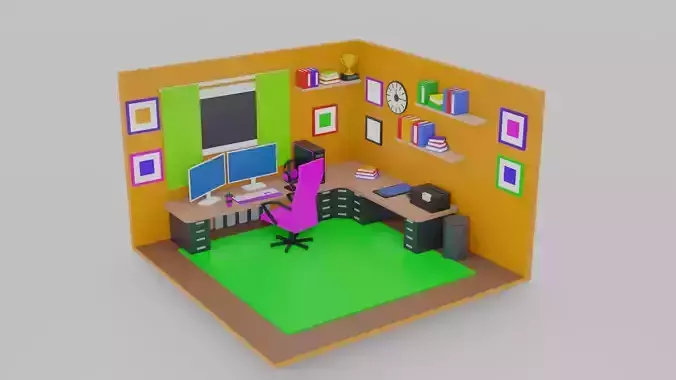 Detailed Working Room 