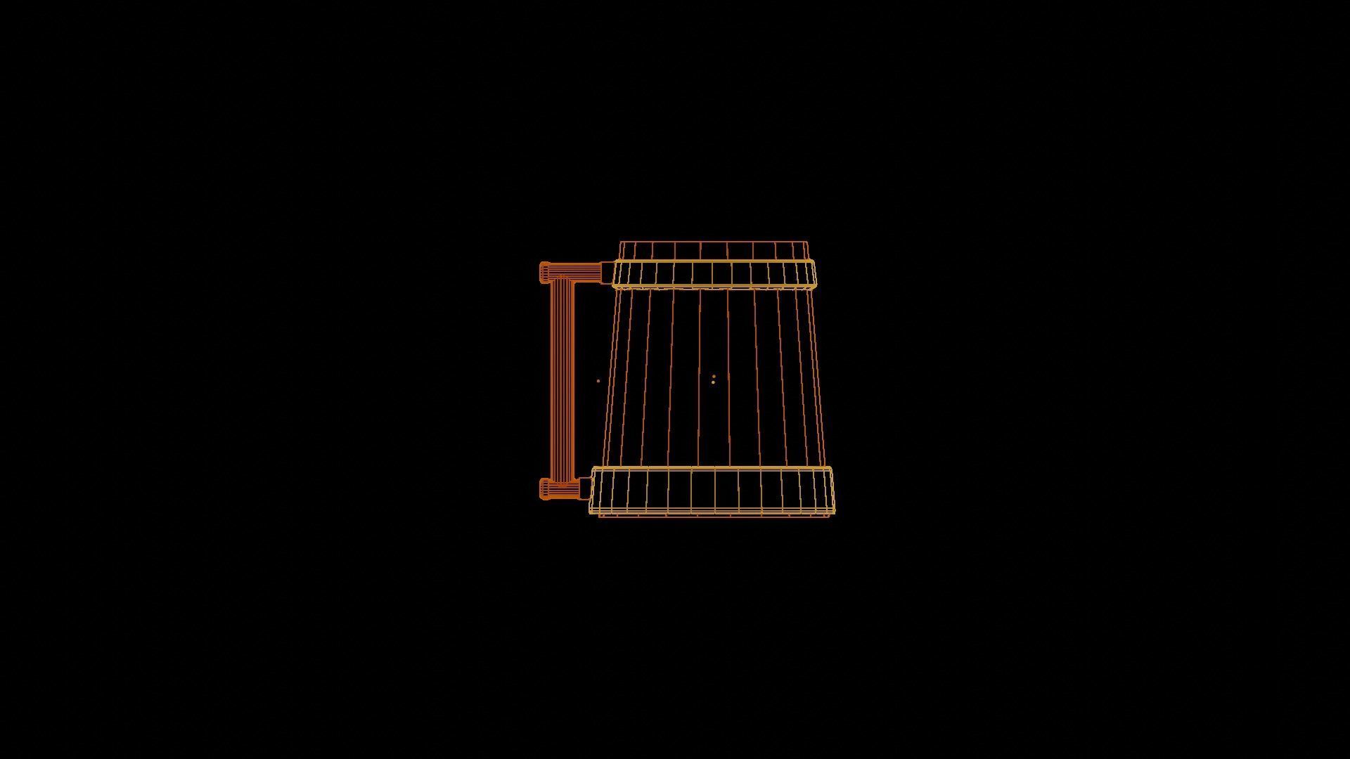 Beer Mug Low-poly 3D model_12