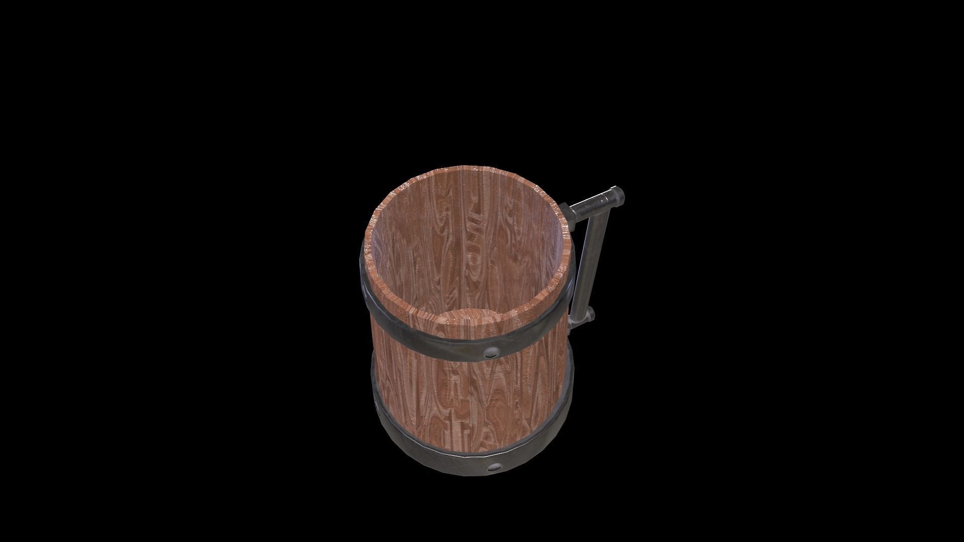 Beer Mug Low-poly 3D model_4