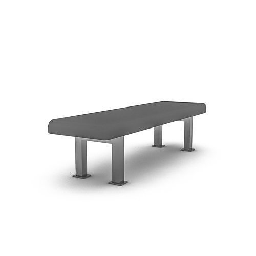bench 3D Low-poly 3D model