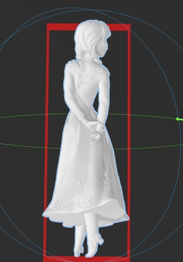 DISNEY FROZEN - ANNA - HI RES 3D PRINT FILE 3D print model_6