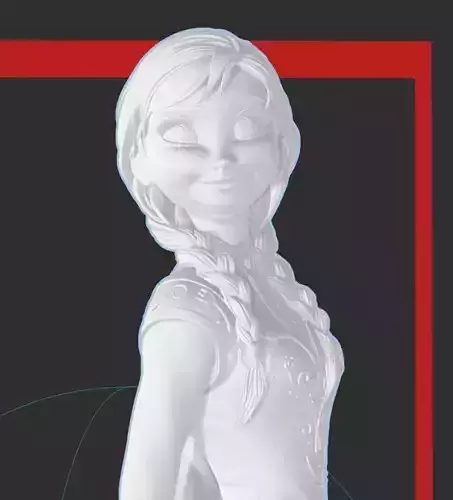 DISNEY FROZEN - ANNA - HI RES 3D PRINT FILE 3D print model