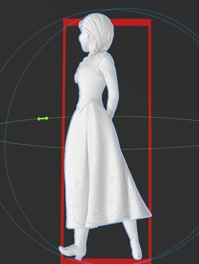 DISNEY FROZEN - ANNA - HI RES 3D PRINT FILE 3D print model_8