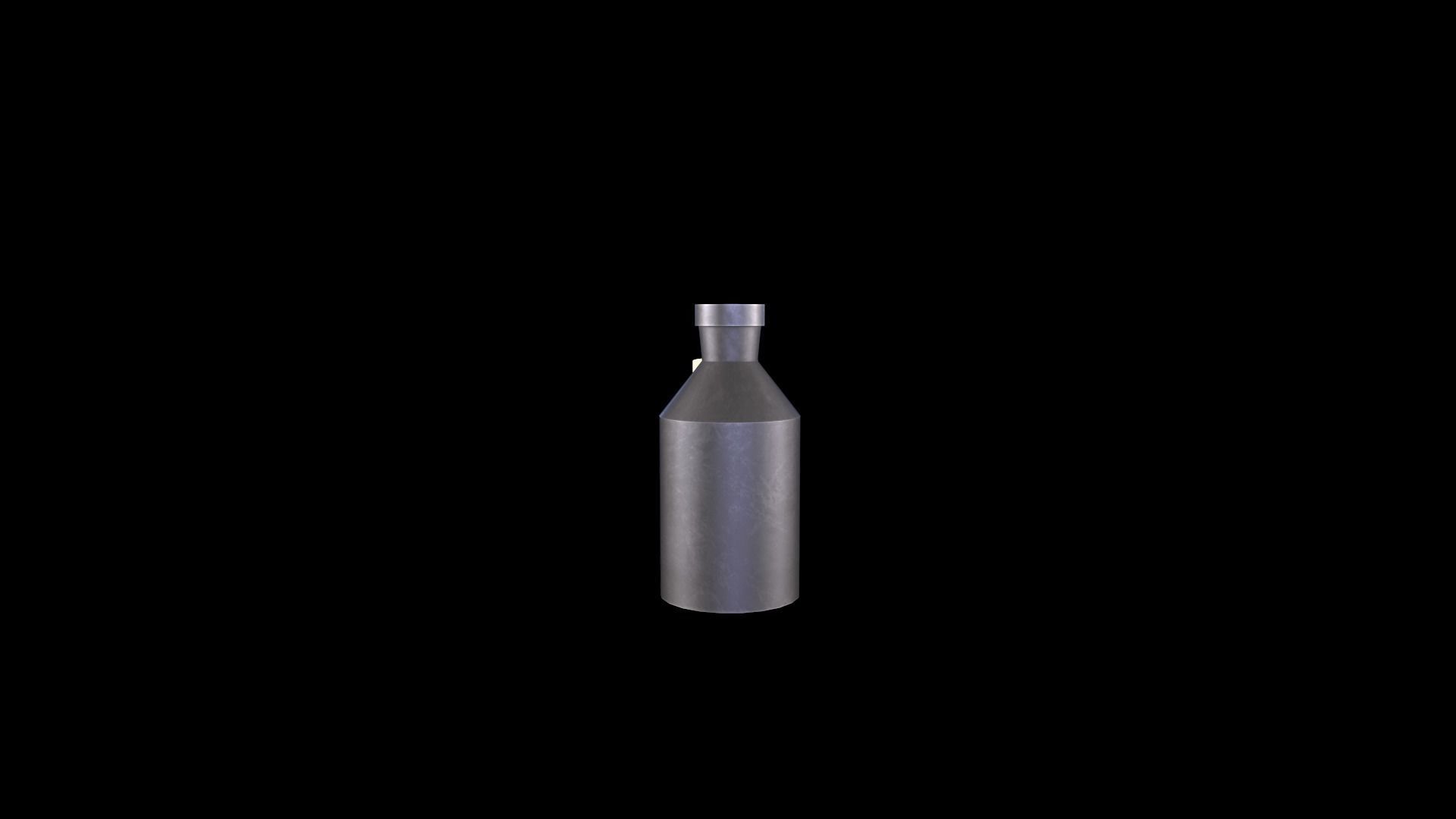 Beverage Bottle and Candle Low-poly 3D model_6